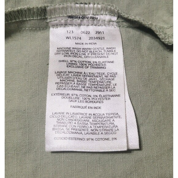 Columbia Womens Sage Lake Windbreaker Jacket XL New Ripstop Canvas Cargo Green - Picture 4 of 8